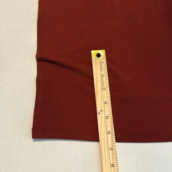 Banana Republic Terracotta Orange Sleeveless V-Neck Midi dress Size M - Picture 4 of 12